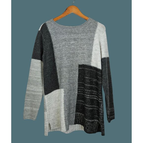 2/$35- Caslon Color Block Tunic Sweater Casual Business Women Size Small - Picture 1 of 8